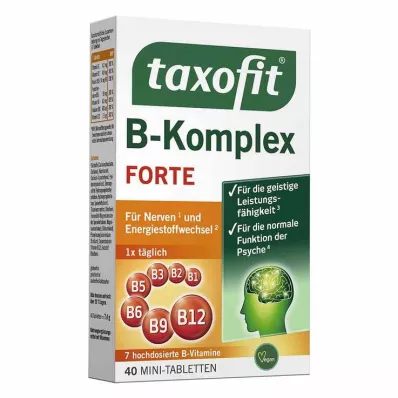 TAXOFIT B-kompleksa tabletes, 40 gab TAXOFIT B-kompleksa tabletes, 40 gab