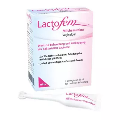 LACTOFEM Pienskābes vaginālais gels, 7X5 ml LACTOFEM Pienskābes vaginālais gels, 7X5 ml