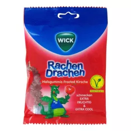 WICK RachenDrachen rīkles gumijas ķirsis, 75 g