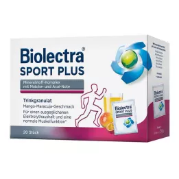 BIOLECTRA Sport Plus dzeramās granulas, 20X7,5 g