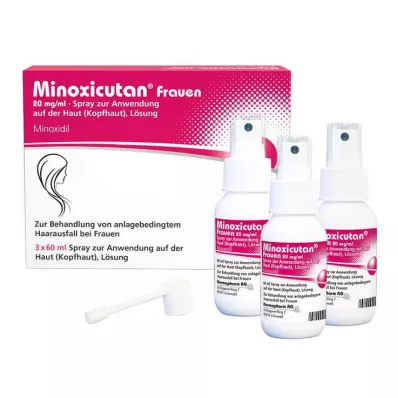 Minoxicutan® sievietēm 20 mg/ml aerosols, 3X60 ml Minoxicutan® sievietēm 20 mg/ml aerosols, 3X60 ml