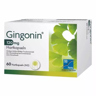 GINGONIN 120 mg cietās kapsulas, 60 gab GINGONIN 120 mg cietās kapsulas, 60 gab