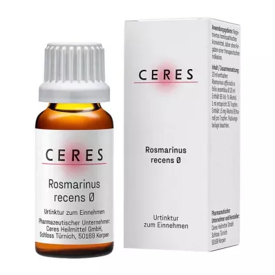 CERES Rosmarinus recens mātes tinktūra, 20 ml CERES Rosmarinus recens mātes tinktūra, 20 ml