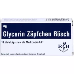 GLYCERIN ZÄPFCHEN Rösch 3 g pret aizcietējumiem, 10 gab