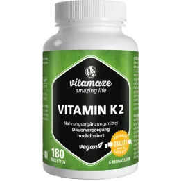 VITAMIN K2 200 μg augstas devas vegāniskās tabletes, 180 gab