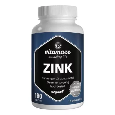 Cinks 25 mg lielas devas vegānas tabletes, 180 gab
