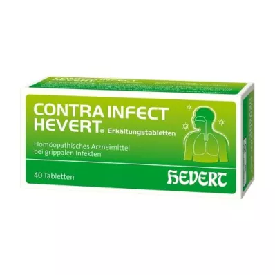 CONTRAINFECT Hevert aukstuma tabletes, 40 gab