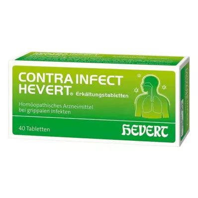CONTRAINFECT Hevert aukstuma tabletes, 40 gab
