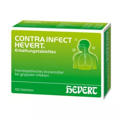 CONTRAINFECT Hevert aukstuma tabletes, 100 gab