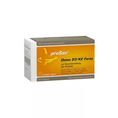PROSAN Osteo D3/K2 Forte kapsulas, 60 kapsulas PROSAN Osteo D3/K2 Forte kapsulas, 60 kapsulas