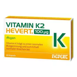 Vitamīns K2 Hevert 100 µg kapsulas, 60 gab