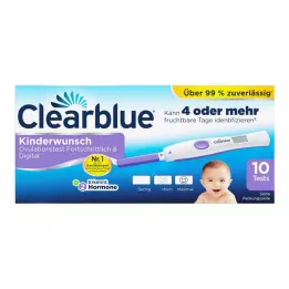 CLEARBLUE Ovulācijas tests uzlabots &amp; digitālais, 10 gab