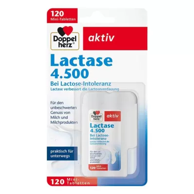 Doppelherz Lactase 4500 tabletes, 120 gab