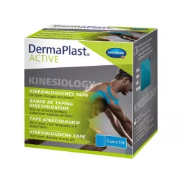 DERMAPLAST Active Kinesiology Tape 5 cmx5 m zila, 1 gab