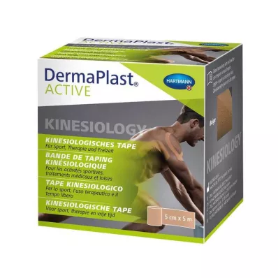 Dermaplast Active Kinesiology Tape 5 cmx5 m bēša, 1 gab Dermaplast Active Kinesiology Tape 5 cmx5 m bēša, 1 gab