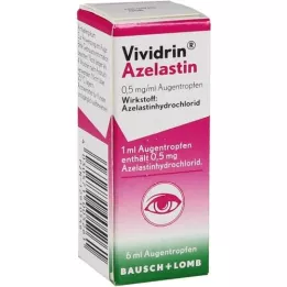 VIVIDRIN Azelastīns 0,5 mg/ml acu pilieni, 6 ml