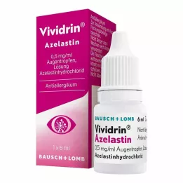 VIVIDRIN Azelastīns 0,5 mg/ml acu pilieni, 6 ml