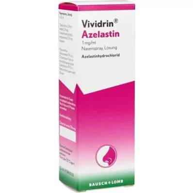 VIVIDRIN Azelastīns 1 mg/ml deguna aerosola šķīdums, 10 ml
