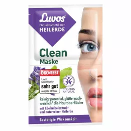 LUVOS Ārstnieciskā māla tīrīšanas maska, dabīgā kosmētika, 2X7,5 ml