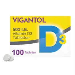 VIGANTOL 500 I.U. D3 vitamīna tabletes, 100 kapsulas