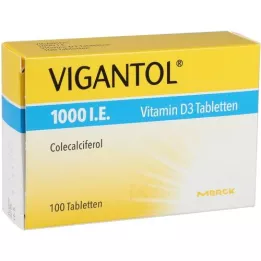 VIGANTOL 1000 I.U. D3 vitamīna tabletes, 100 gab