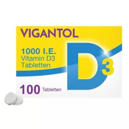 VIGANTOL 1000 I.U. D3 vitamīna tabletes, 100 gab