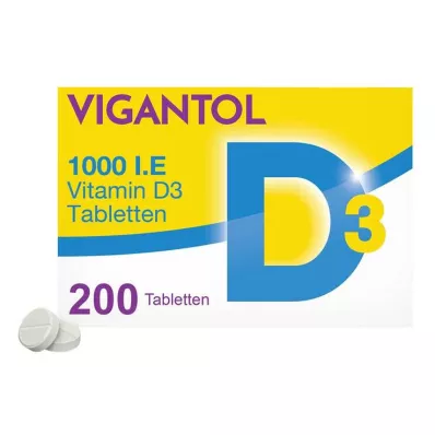 VIGANTOL 1000 I.U. D3 vitamīna tabletes, 200 kapsulas