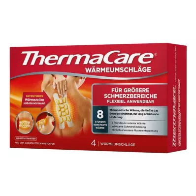 Thermacare lielākām sāpju zonām, 4 gab Thermacare lielākām sāpju zonām, 4 gab