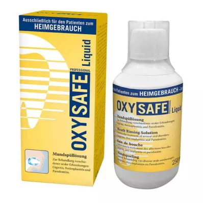 OXYSAFE Šķidrais Prof. mutes skalojamais līdzeklis zobārstu versijai, 250 ml OXYSAFE Šķidrais Prof. mutes skalojamais līdzeklis zobārstu versijai, 250 ml