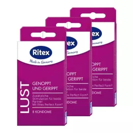 RITEX Lust prezervatīvu komplekts, 24 gab