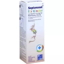 SEPTANASAL bērniem 0,5 mg/ml + 50 mg/ml deguna aerosola, 10 ml