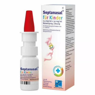 Septanasal® bērniem 0,5 mg/ml + 50 mg/ml deguna aerosols, 10 ml
