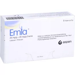 EMLA 25 mg/g + 25 mg/g krēma + 12 Tegaderm plāksteri, 5X5 g