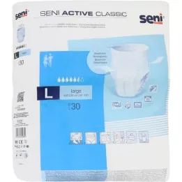 SENI Active Classic inkontinences apakšbikses vienreizlietojamas L, 30 gab