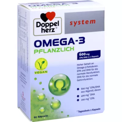 DOPPELHERZ Omega-3 augu sistēmas kapsulas, 60 kapsulas