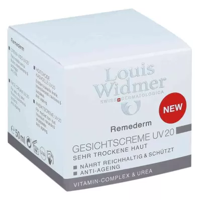 WIDMER Remederm sejas krēms UV 20 viegli aromatizēts, 50 ml WIDMER Remederm sejas krēms UV 20 viegli aromatizēts, 50 ml