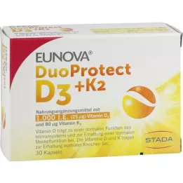 EUNOVA DuoProtect D3+K2 1000 I.U./80 μg kapsulas, 30 gab