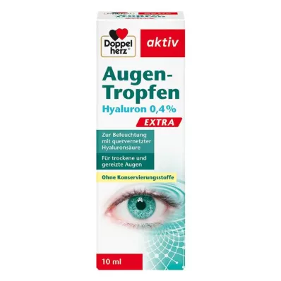 DOPPELHERZ Acu pilieni Hyaluron 0,4% Extra, 10 ml DOPPELHERZ Acu pilieni Hyaluron 0,4% Extra, 10 ml