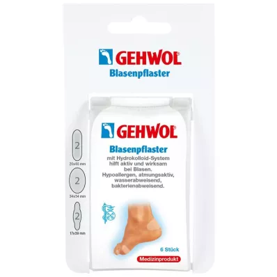 GEHWOL Dažādi blisteru plāksteri, 6 gab GEHWOL Dažādi blisteru plāksteri, 6 gab