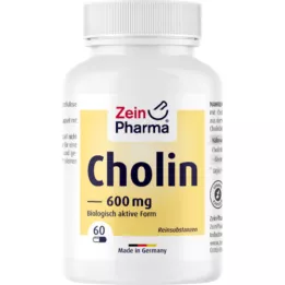 CHOLIN 600 mg tīrs no bitartrāta augu kapsulas, 60 gab