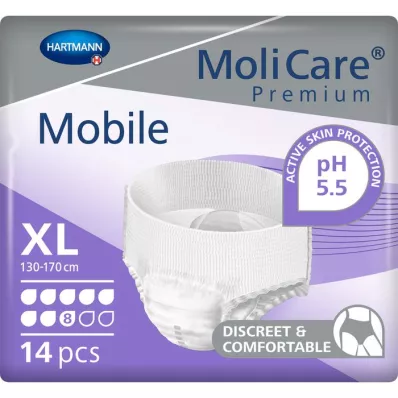 MOLICARE Premium Mobile 8 pilieni XL izmēra, 14 gab