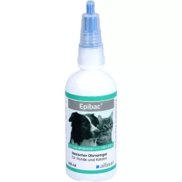 EPIBAC sārmains ausu tīrīšanas šķīdums suņiem/kaķiem, 100 ml