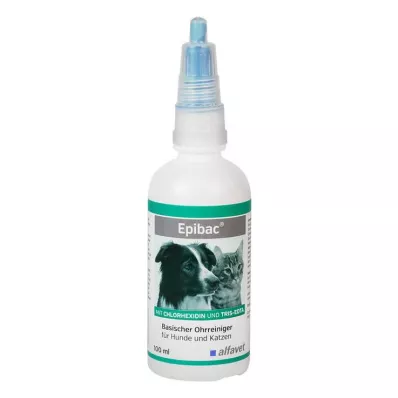 EPIBAC sārmains ausu tīrīšanas šķīdums suņiem/kaķiem, 100 ml