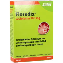 FLORADIX Laktoferīns 100 mg kapsulas, 30 gab