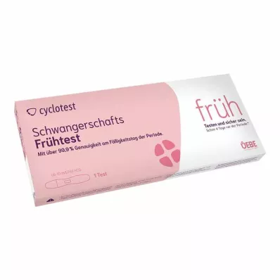 CYCLOTEST Agrīnās grūtniecības tests 10 mlU/ml urīna, 1 gab