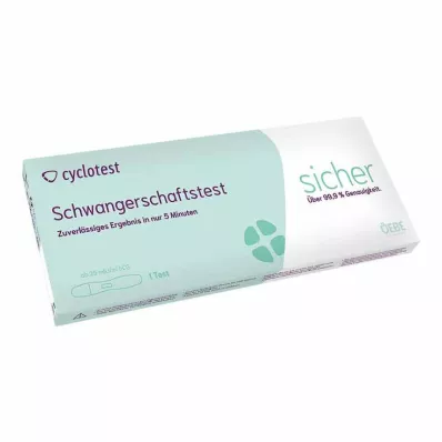 CYCLOTEST Grūtniecības tests 25 mlU/ml urīna, 1 gab CYCLOTEST Grūtniecības tests 25 mlU/ml urīna, 1 gab