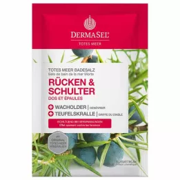 DERMASEL Nāves jūras vannas sāļi muguras &amp; Plecu daļa, 80 g