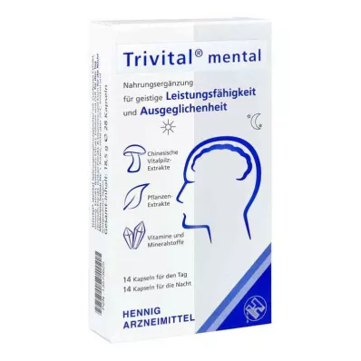 TRIVITAL garīgās kapsulas, 28 gab TRIVITAL garīgās kapsulas, 28 gab
