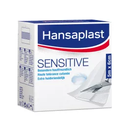 HANSAPLAST Sensitīvais plāksteris 6 cmx5 m ruļļos, 1 gab