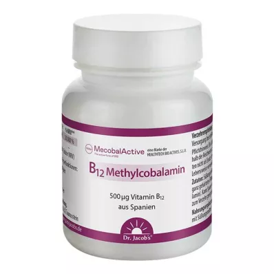 B12 METHYLCOBALAMIN Dr. Jēkaba pastilas, 60 gab B12 METHYLCOBALAMIN Dr. Jēkaba pastilas, 60 gab